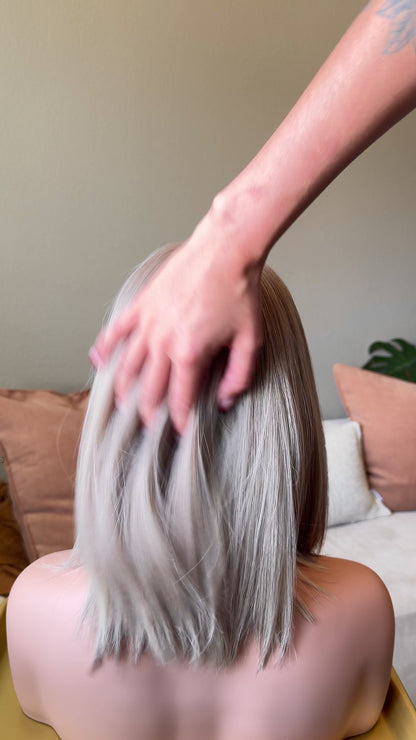 The Ashley (Ash Blonde Rooted-Blend)